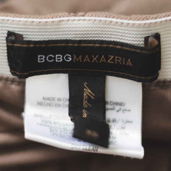 BCBG MaxAzria Dusty Rose Sheer Rushed Mini Skirt XS - Picture 4 of 4